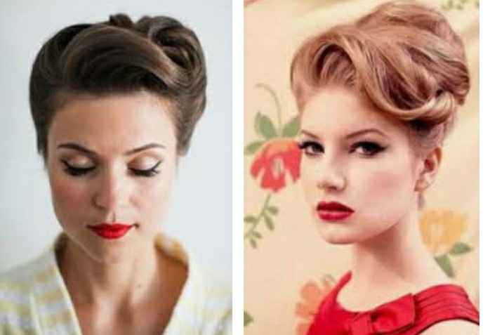 Thème année 50 j'ai une robe sirène à votre avis accessoire et quoi comme coiffure et bouquet - 1