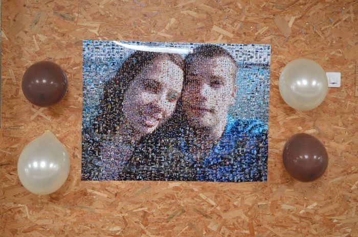 Photo mosaïque offerte par ses frères !