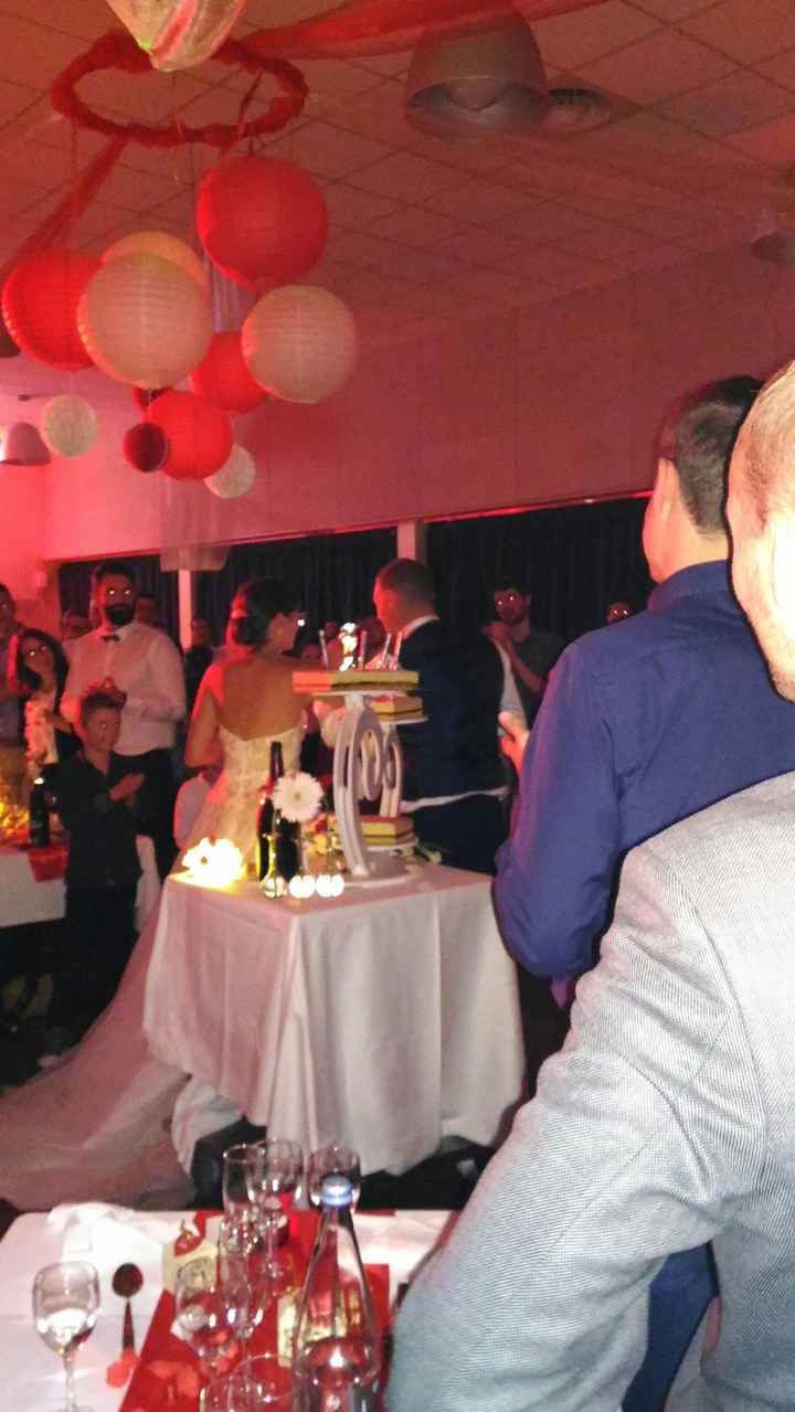 Gâteau des mariés à la salle