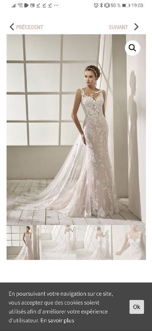 Robe de mariée achetée avant grossesse 1