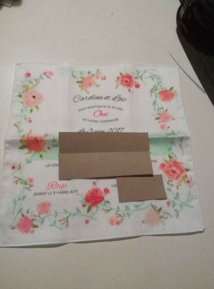 Mes faire-part en tissu !! - 2