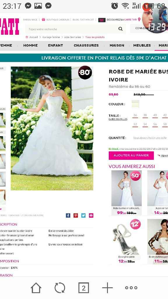 Bon plan robe de mariée tati - 1