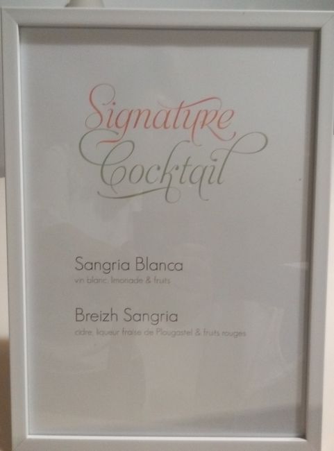 Présentation cocktail