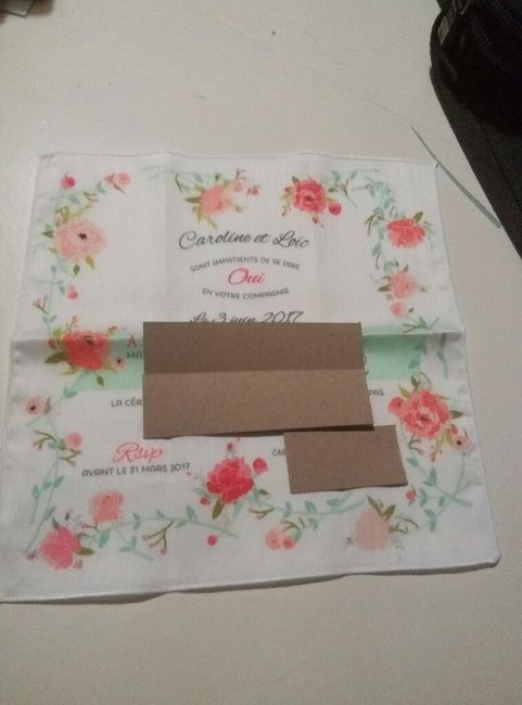 Mes faire-part en tissu !! - 2