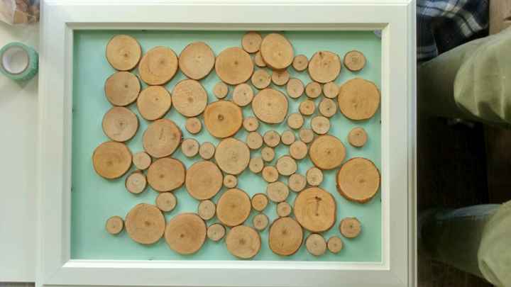 Avancée de mon cadre livre d'or diy - 1