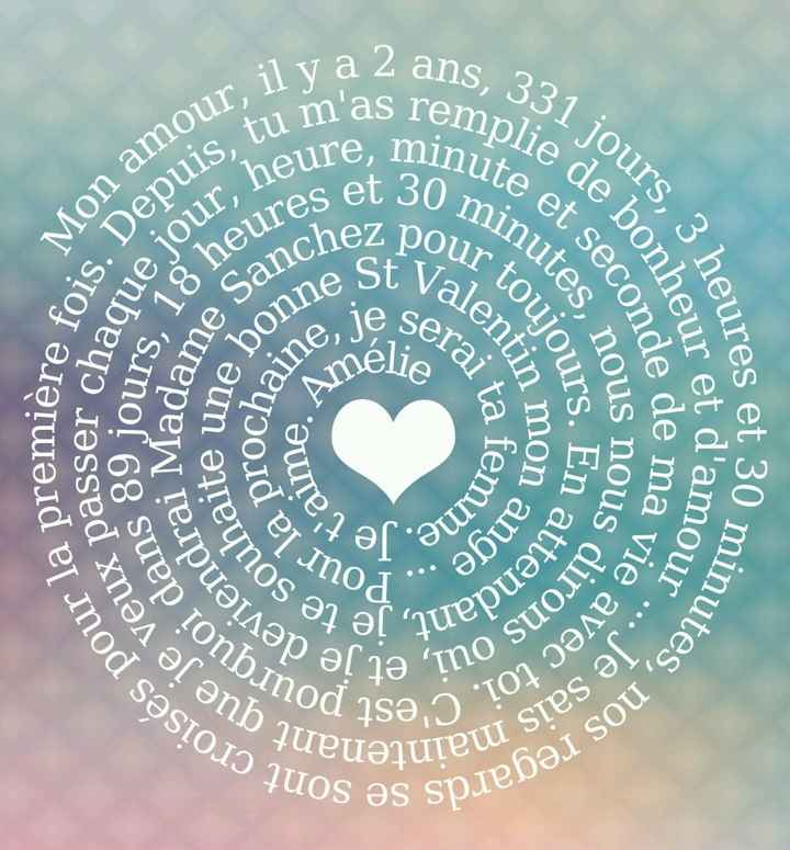 St valentin d'avant mariage... - 1