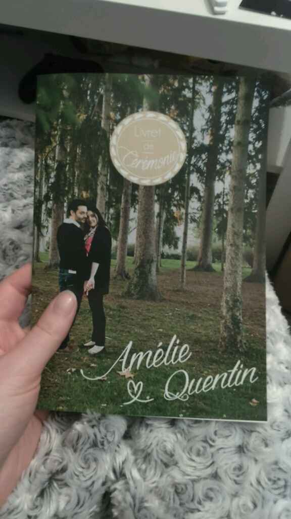 J-15: mes menus/livrets de cérémonie sont arrivés ! - 4