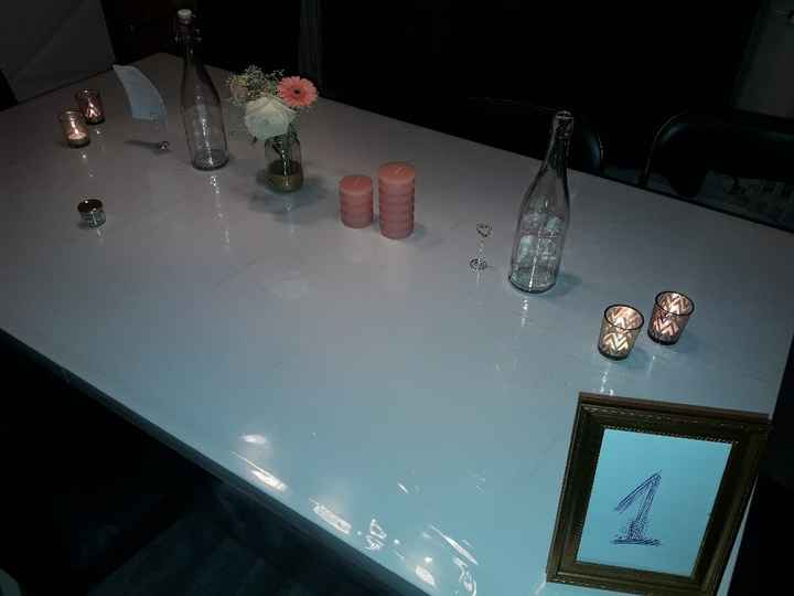  Essai déco table et achat du miroir pour plan de table - 1