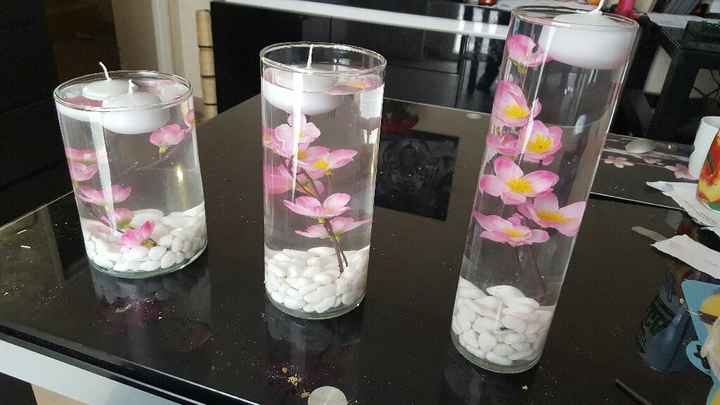 1er essai centre de table cerisier - 1