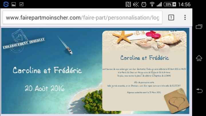 Faire-part prêts... plus qu'à commander !! - 2
