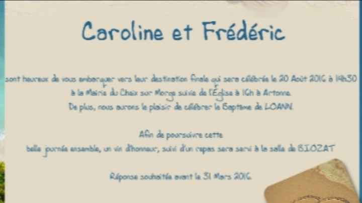 Faire-part prêts... plus qu'à commander !! - 3