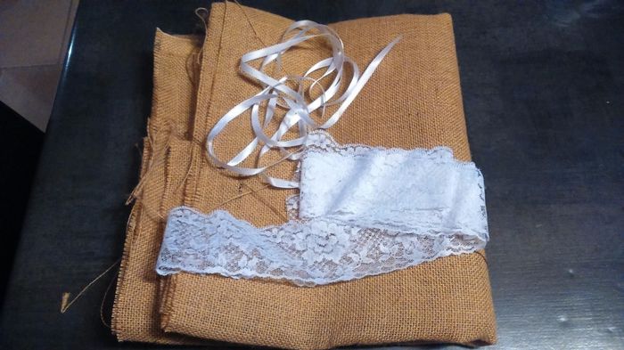 Nécéssaires pour fabriquer notre coussin d'alliances par Belle-Maman (achetés chez Mondial Tissus là