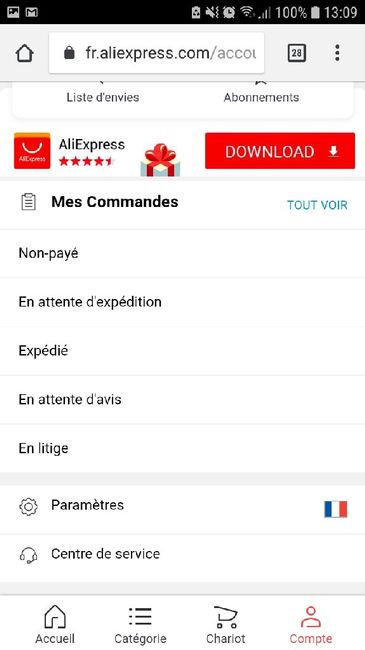 Soucis commande Aliexpress - 1