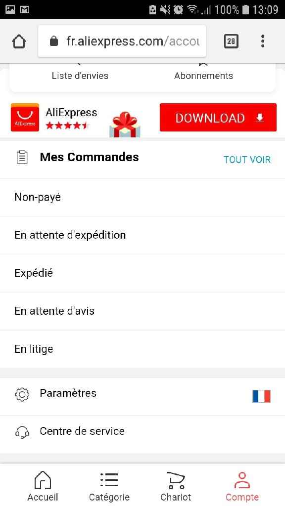 Soucis commande Aliexpress - 1