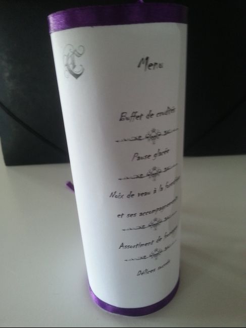 Essai présentation menu
