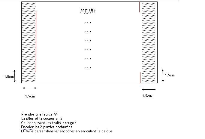 Tuto menu photophore sans laçage