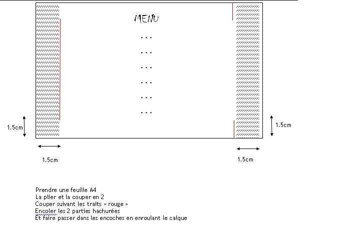 Tuto menu photophore sans laçage