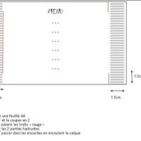 Tuto menu photophore sans laçage