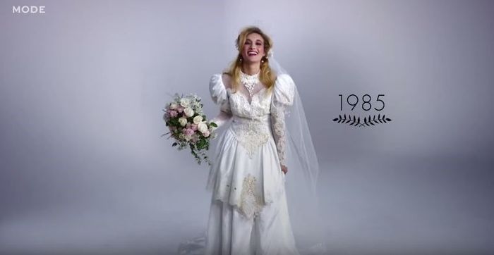 robe de mariée 1985
