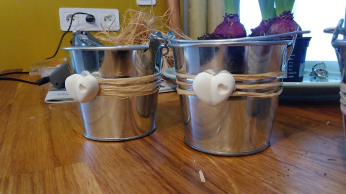 Pots en zinc
