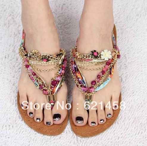 Mes très probables sandales ( inspiration baroque boheme)