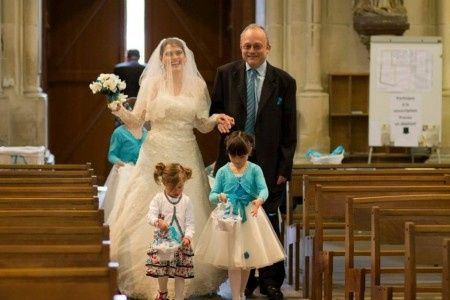 mon entrée dans l'église