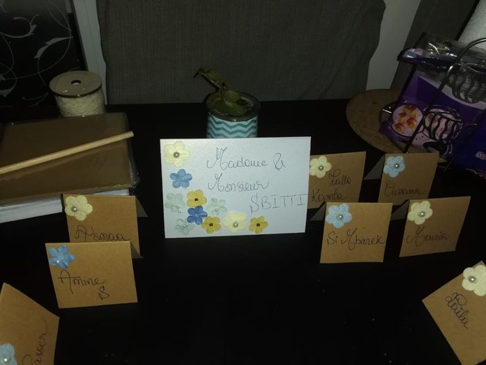 Plan de table / cadeaux invités / menu - 2