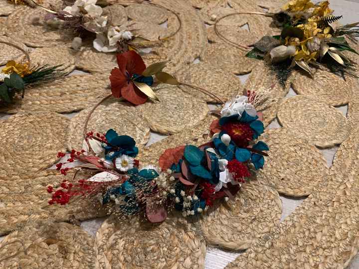 Coiffure fleurs lyophilisées - 1