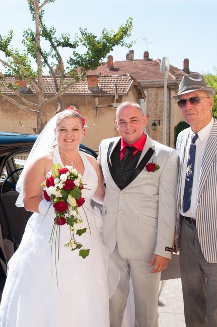 Arrivée à l'église