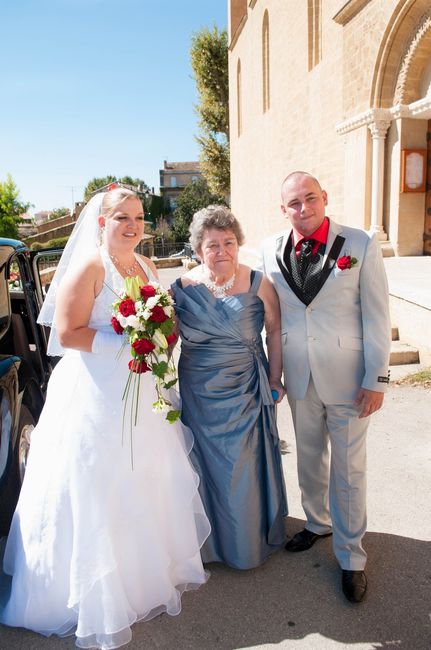 Arrivée à l'église