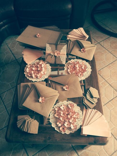 mes faire-part et enveloppes DIY