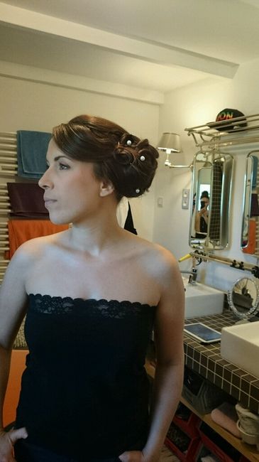 Mon essai chignon, raviiiie - 2