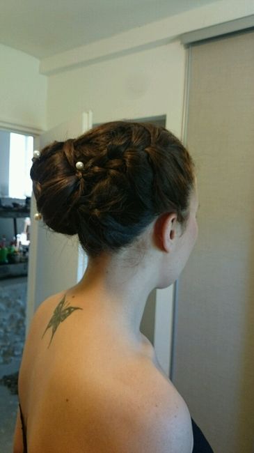 Mon essai chignon, raviiiie - 3