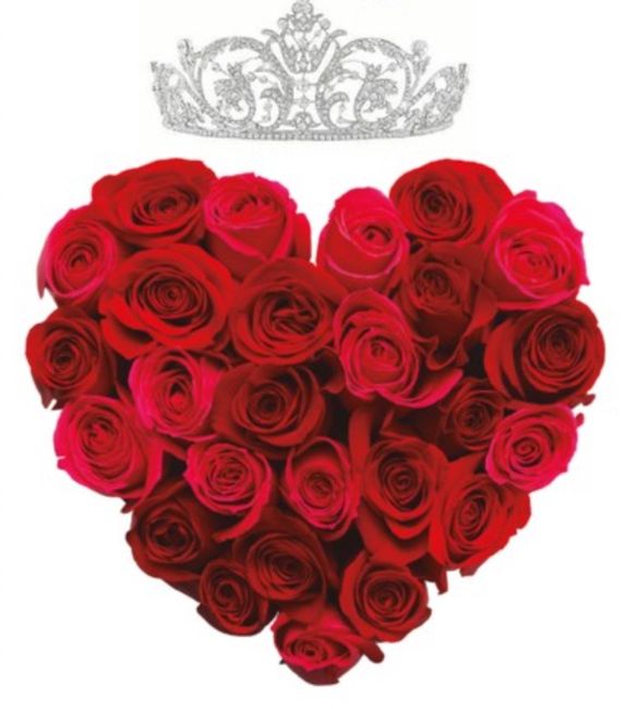 Comme une princesse en rouge, blanc et strass pour nous :)