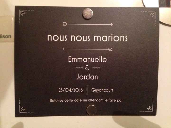 A quoi ressemblent vos "save the date" ? - 1