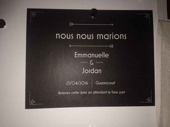 Journal d'une mariée - Le Save the Date - 1