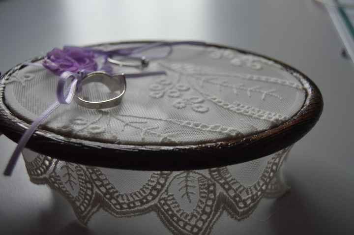 Porte alliance dentelle parme 2