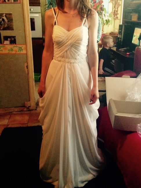 Photo de votre robe de mariée achetée sur internet - 1