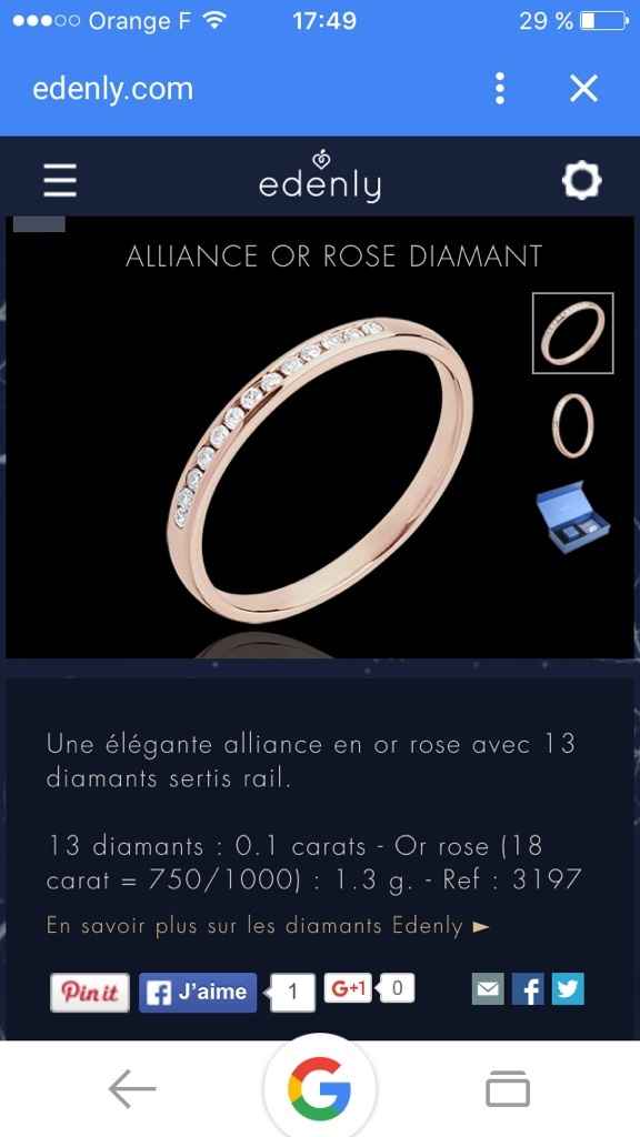 Alliance en or rose ? - 1