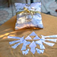 Coussin et nappe autel