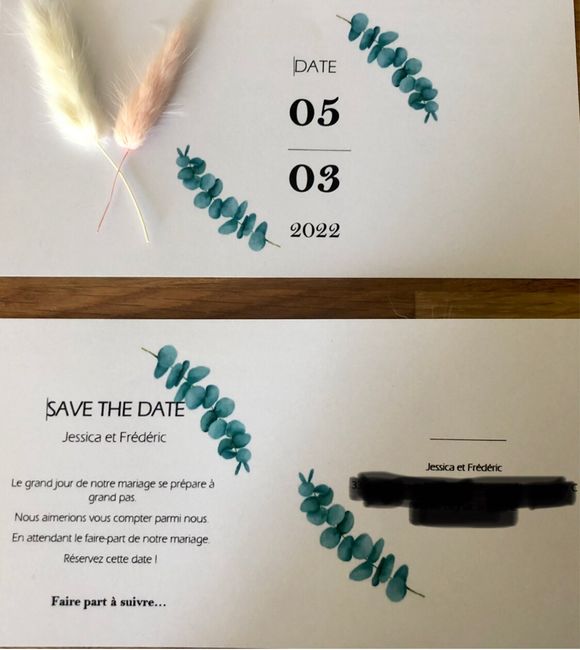 Notre Save The Date diy 1