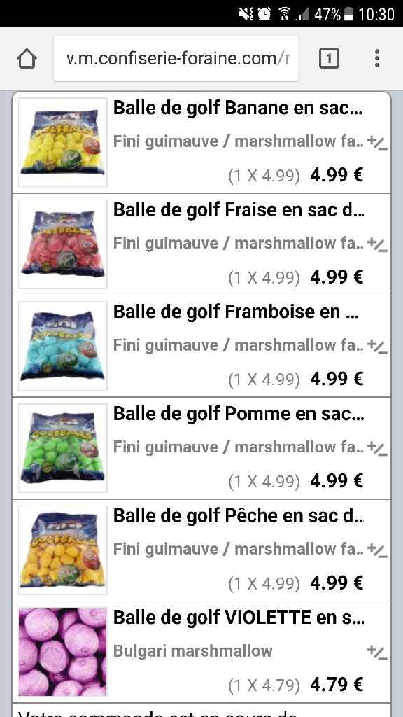 Bonbons achetés pour gâteau grande roue ! - 2