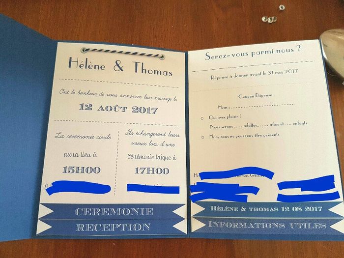 Faire part terminés ! - 2