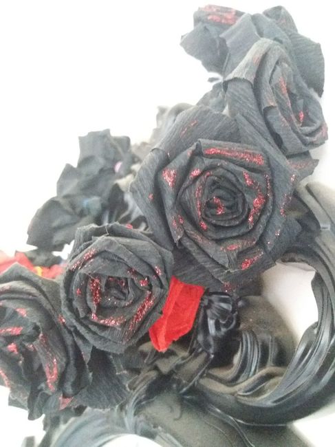 Fleurs en papiers crépon - 1