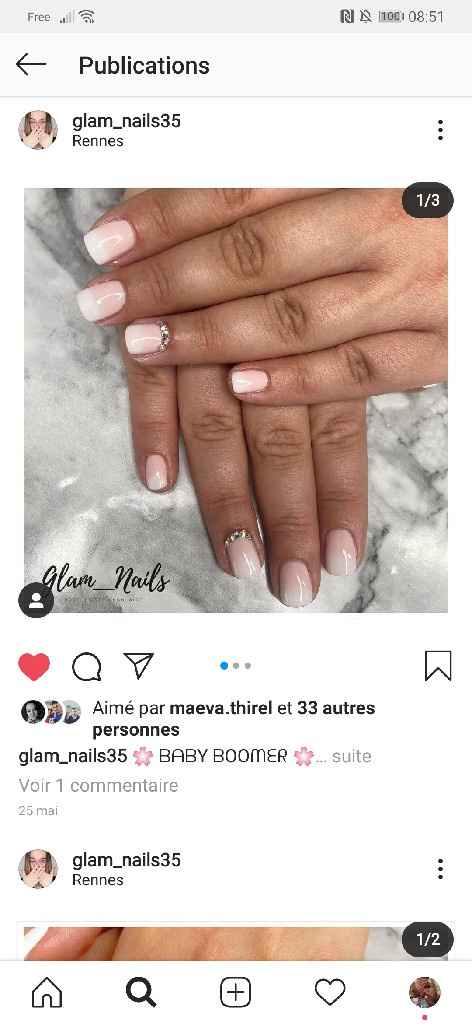 Manucure pour le jour j - 1