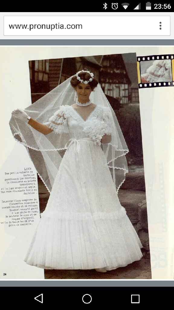 Petit délire : quel était le type de robe de mariée, l'année de ma naissance ? ( Oui, je sais, je ne