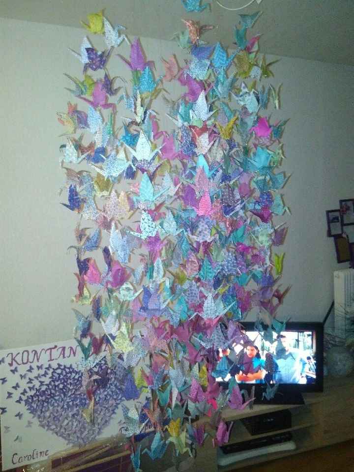 Mes grues en origamies - 1