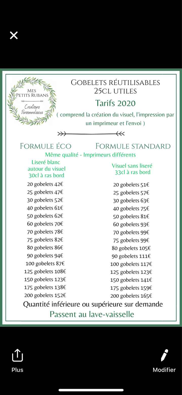 Gobelet personnalisé - 1