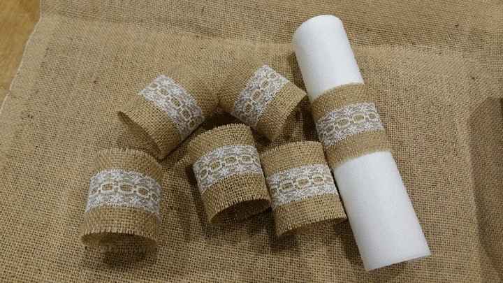 Rond de serviette et photophores diy - 1