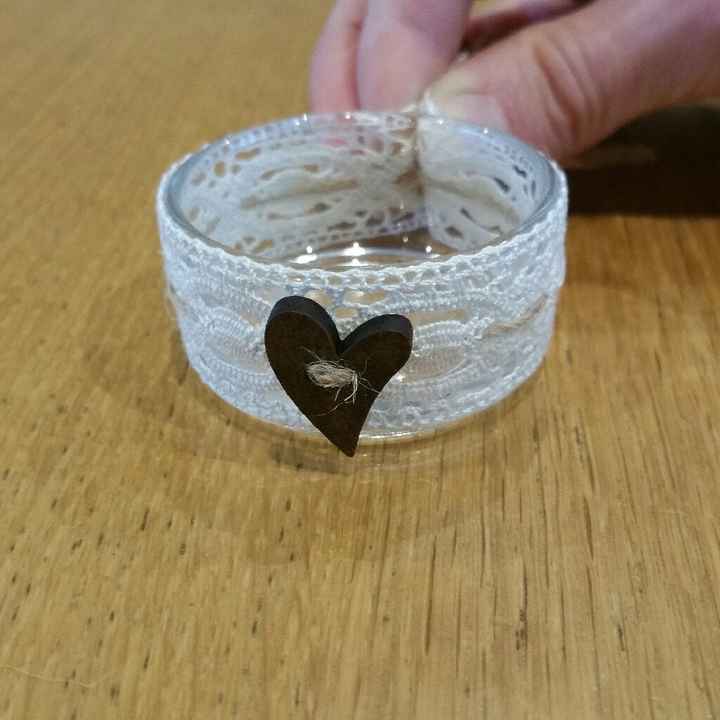 Rond de serviette et photophores diy - 2